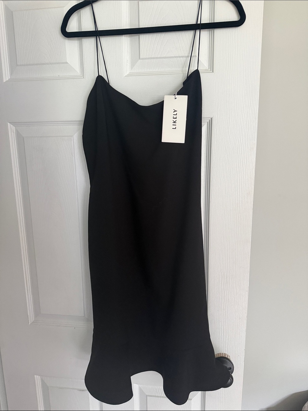 Likely Little Black Slip Dress with Spaghetti Straps